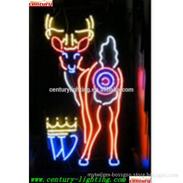 deer neon sign